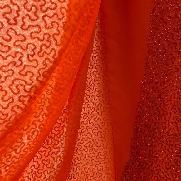 Absolutely gorgeous bright red beaded dress for queen! XS-S - Picture 5 of 6